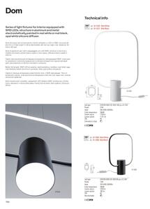 Redo 01-1226 - Lampada da tavolo LED dimmerabile DOM LED/21W/230V bianca