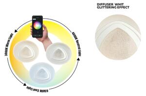 Redo 05-919 - Plafoniera LED dimmerabile GALAX LED/48W/230V bianca + telecomando