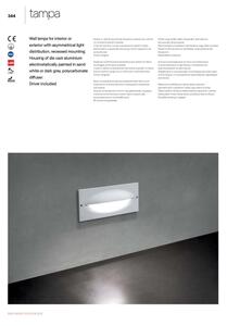 Redo 90009 - Lampada segnapasso da esterno TAMPA LED/11W/230V IP54 bianca
