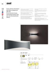 Redo 90126 - Applique LED da esterno AXEL LED/7W/230V 3000K IP65 antracite
