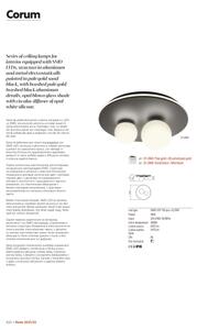 Redo 01-2466 - Plafoniera LED CORUM LED/48W/230V 3000K CRI 90 nera