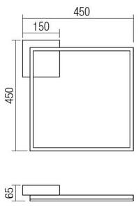 Redo 01-1638 - Plafoniera LED dimmerabile KLEE LED/30W/230V 45x45 cm bianca