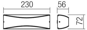 Redo 90126 - Applique LED da esterno AXEL LED/7W/230V 3000K IP65 antracite