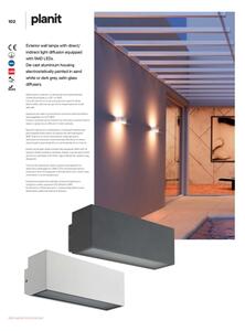 Redo 90096 - Lampada da esterno PLANIT LED/10W/230V 3000K IP54 antracite