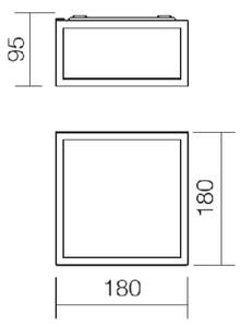 Redo 01-1236 - Plafoniera LED da bagno EGO 12W/230V IP44, cromo lucido