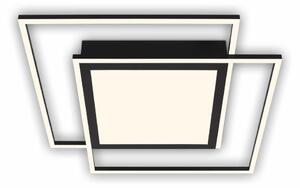Brilo - Plafoniera LED 2xLED/16W/230V + LED/19W 51,5x51,5 cm nera
