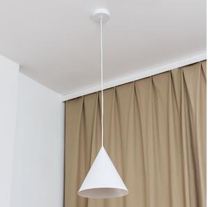 Lampadario su cavo ETNA II 1xE27/15W/230V pr. 25 cm bianco
