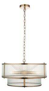 Endon 110944 - Lampadario a catena RIDGETON 5xE14/6W/230V in ottone