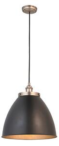 Endon 98749 - FRANKLIN Lampada a sospensione con cavo 1xE27/10W/230V nero/ottone