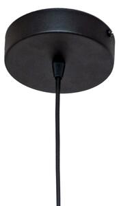 Lampadario a cavo ECLIPSE 1xE27/15W/230V nero/bianco