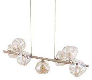 Lampadario a cavo LAVA 7xG9/8W/230V beige/beige fumé