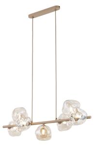 Lampadario a cavo LAVA 7xG9/8W/230V beige/beige fumé