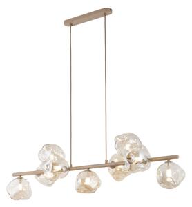 Lampadario a sospensione con cavo LAVA 9xG9/8W/230V beige/beige fumé