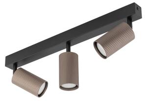 Faretto TUNE 3xGU10/10W/230V nero/marrone