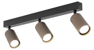 Faretto TUNE 3xGU10/10W/230V nero/marrone