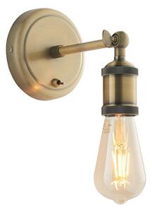 Endon 97245 - Faretto da parete HAL 1xE27/10W/230V ottone
