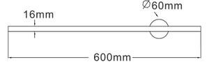 Zuma Line W90477-60BK - Applique a LED TROY LED/8W/230V 60 cm nero