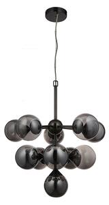 Endon 101147 - Lampadario a sospensione su cavo OSCAR 11xG9/18W/230V nero/fumé
