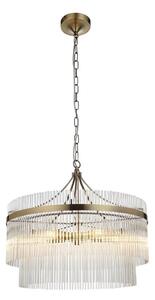 Endon 99166 - Lampadario a catena MARIETTA 5xE14/7W/230V ottone/trasparente