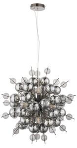 Endon 81583 - Lampadario a cavo JOULES 9xE14/7W/230V cromo lucido/fumé
