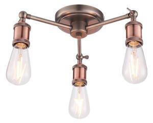 Endon 76124 - Faretto HAL 3xE27/10W/230V, cromo opaco/ramato