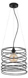 Globo 15640H - Lampada a sospensione su cavo TILLY 1xE27/60W/230V nera