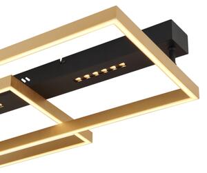 Globo 48461-54 - Plafoniera LED LUFFY LED/54W/230V nero/oro