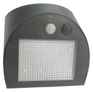 Lampada da parete solare con sensore LED/3W/3,7V 1200 mAh IP54 antracite