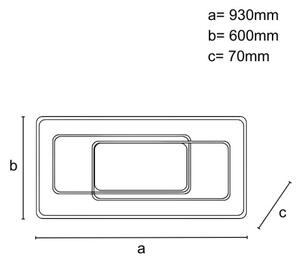 Plafoniera LED dimmerabile LED/220W/230V 3000-6500K + telecomando