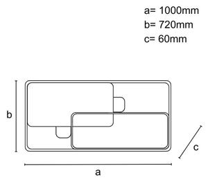 Plafoniera da soffitto dimmerabile a LED 280W/230V 3000-6500K + telecomando