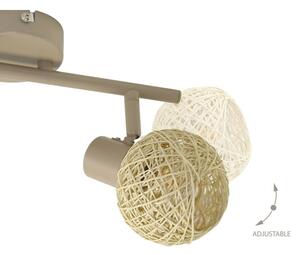 Faretto DEX 2xE14/10W/230V beige/crema
