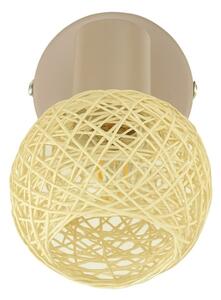Faretto da parete DEX 1xE14/10W/230V beige/crema