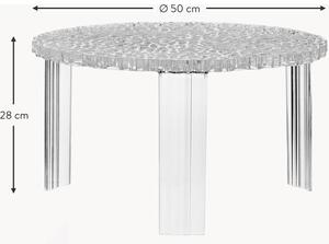 Tavolino rotondo da interno-esterno T-Table, alt. 28 cm