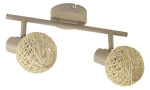 Faretto DEX 2xE14/10W/230V beige/crema