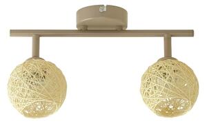Faretto DEX 2xE14/10W/230V beige/crema
