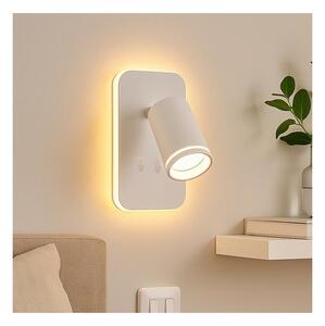 Faretto da parete a LED PIPE 1xGU10/10W/230V + LED/6W bianco