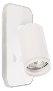 Faretto da parete a LED PIPE 1xGU10/10W/230V + LED/6W bianco