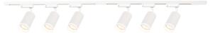 Faretto per sistema a binario PIPE 6xGU10/10W/230V, bianco