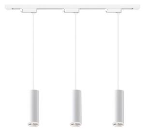 Lampada a sospensione con cavo per sistema a binario PIPE 3xGU10/10W/230V bianca