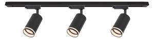 Faretto nel sistema a binario PIPE 3xGU10/10W/230V nero