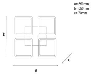 Plafoniera LED dimmerabile LED/95W/230V 3000-6500K + telecomando