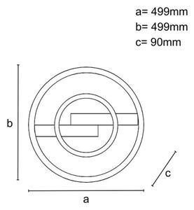 Plafoniera LED dimmerabile 80W/230V 3000-6500K con telecomando
