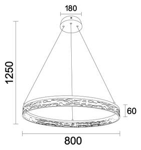 Lampadario dimmerabile a sospensione con cavo ALIANZ LED/60W/230V 3000-6000K + telecomando