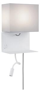 Paulmann 78913 - LED/2,5W + 1xE27/40W Applique da parete con porta USB MERANI 230V