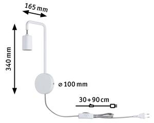 Paulmann 79811 - 1xE27/40W Applique CALVANI 230V bianca