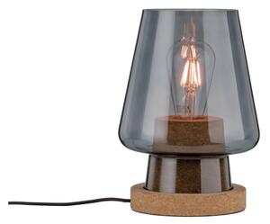 Paulmann 79736 - 1xE27/20W Lampada da tavolo IBEN 230V fumé