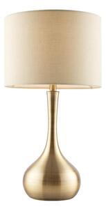 Endon 61191 - Lampada da tavolo dimmerabile PICCADILLY 1xE14/40W/230V ottone/beige