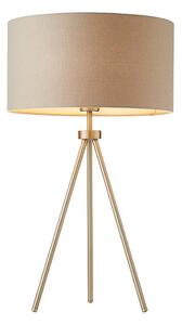 Endon 66986 - Lampada da tavolo TRI 1xE27/40W/230V ottone/beige