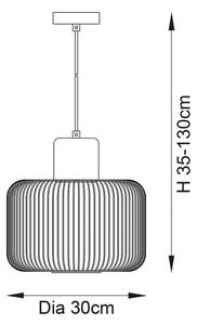 Endon 68986 - Lampada sospesa su cavo NICOLA 1xE27/40W/230V finitura rame