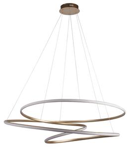 Endon 97645 - Lampadario dimmerabile su cavo TWIRL LED/131W/230V 3000K dorato